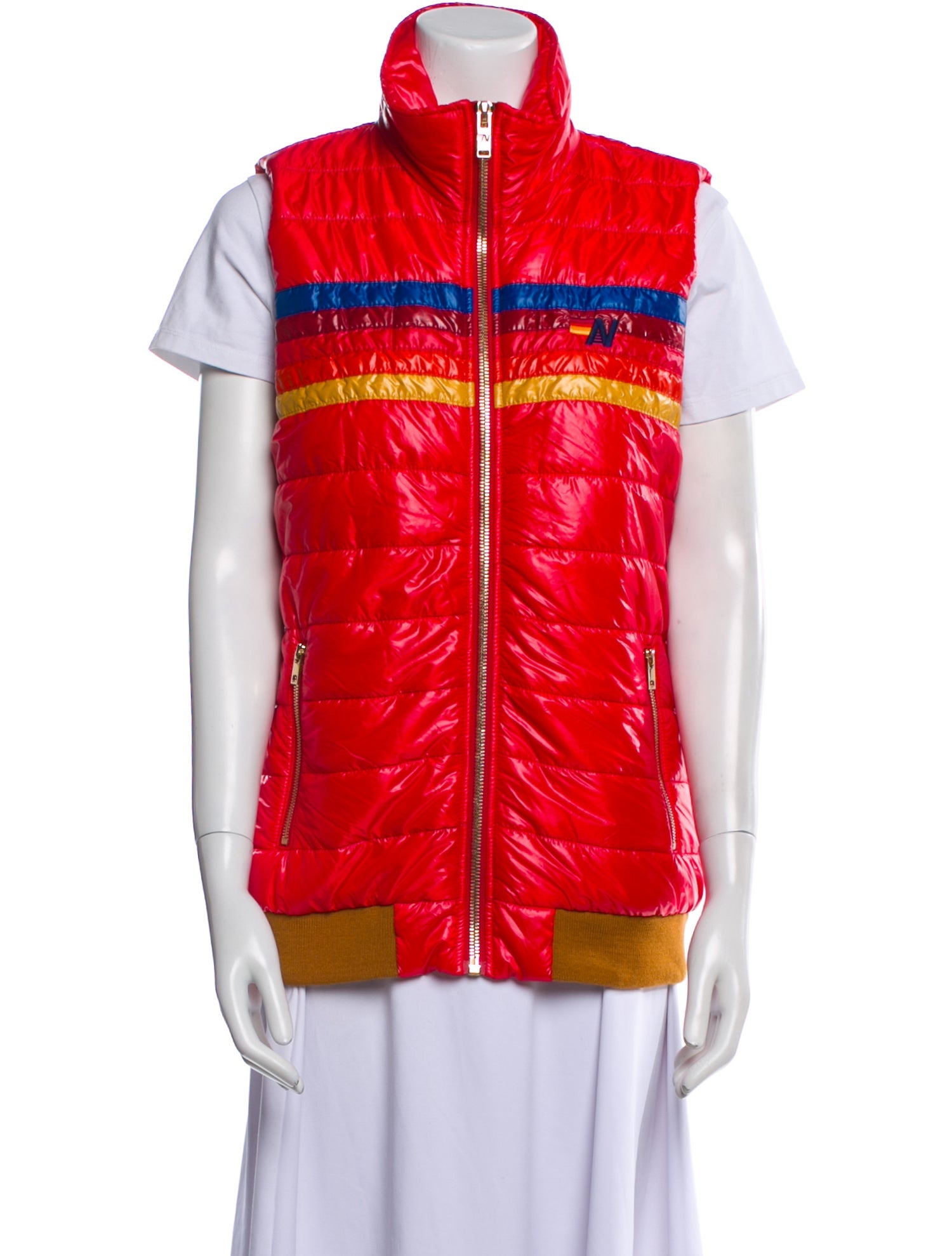 Aviator Nation Nylon Striped Vest w/ Tags