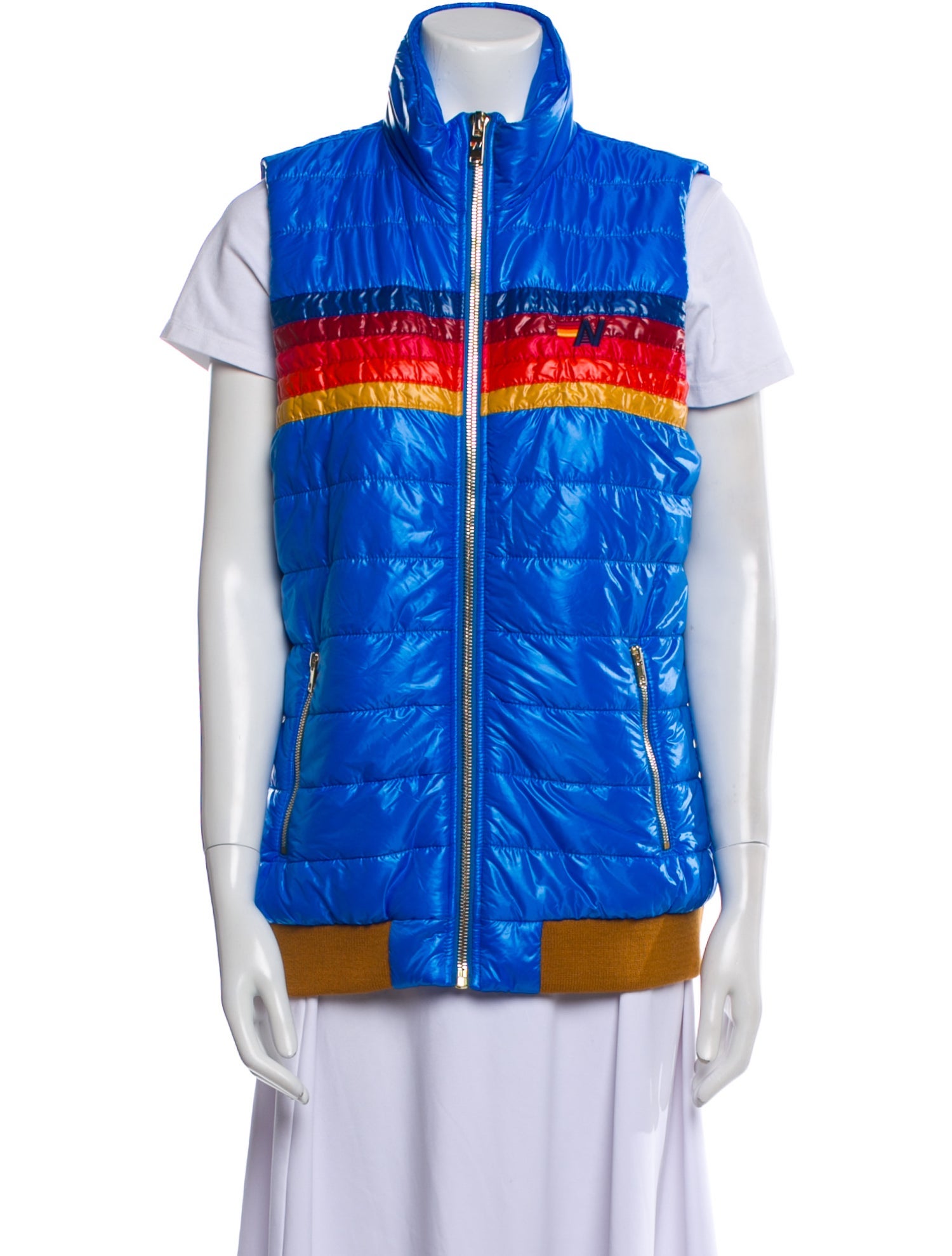 Aviator Nation Nylon Striped Vest w/ Tags