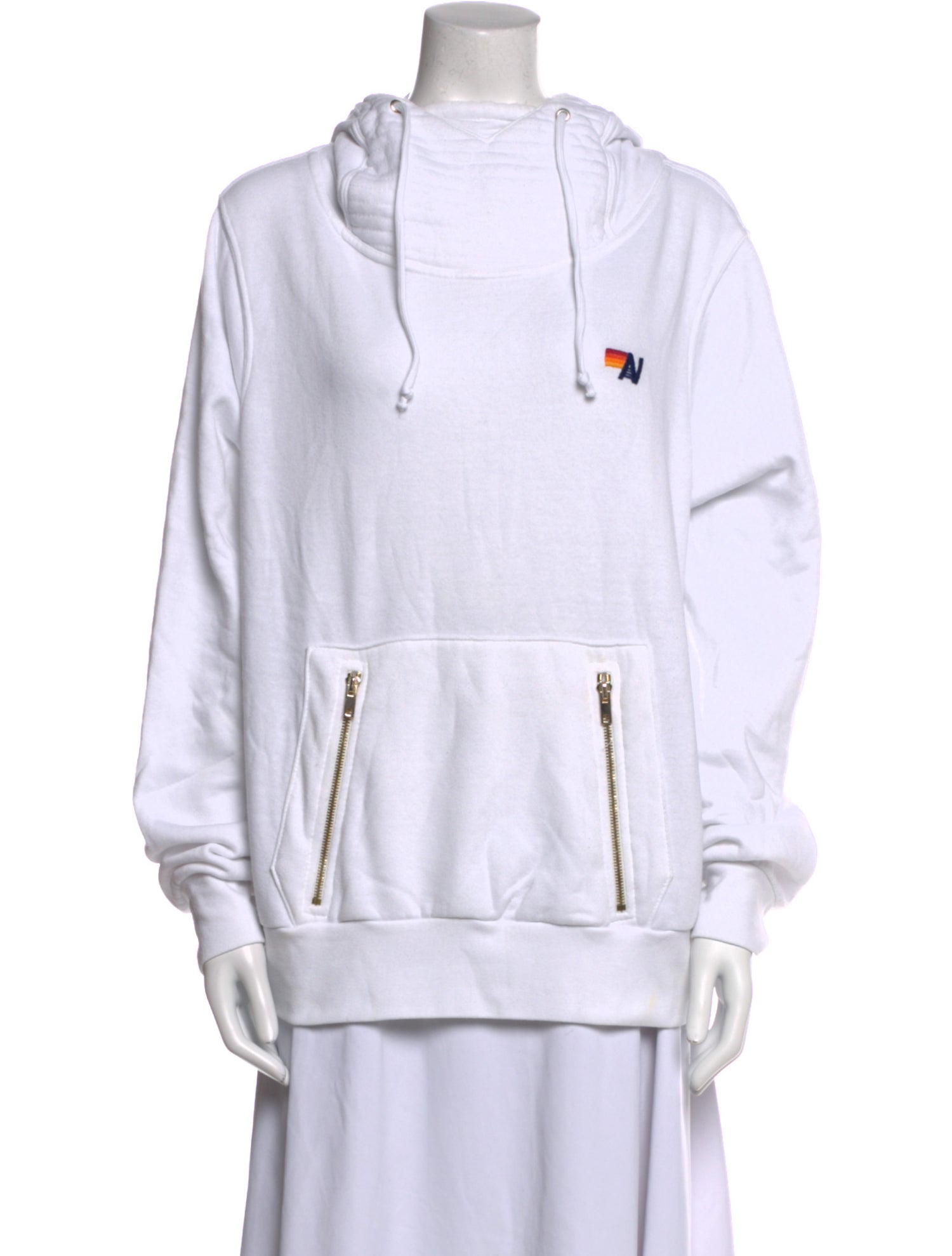 Aviator Nation Mock Neck Long Sleeve Sweatshirt