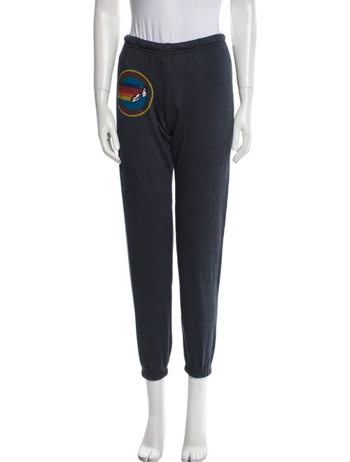 Aviator Nation Graphic Print Embroidered Accent Sweatpants