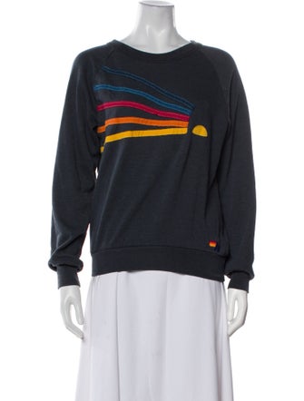 Aviator Nation Graphic Print Crew Neck Sweatshirt