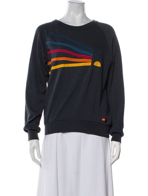 Aviator Nation Graphic Print Crew Neck Sweatshirt