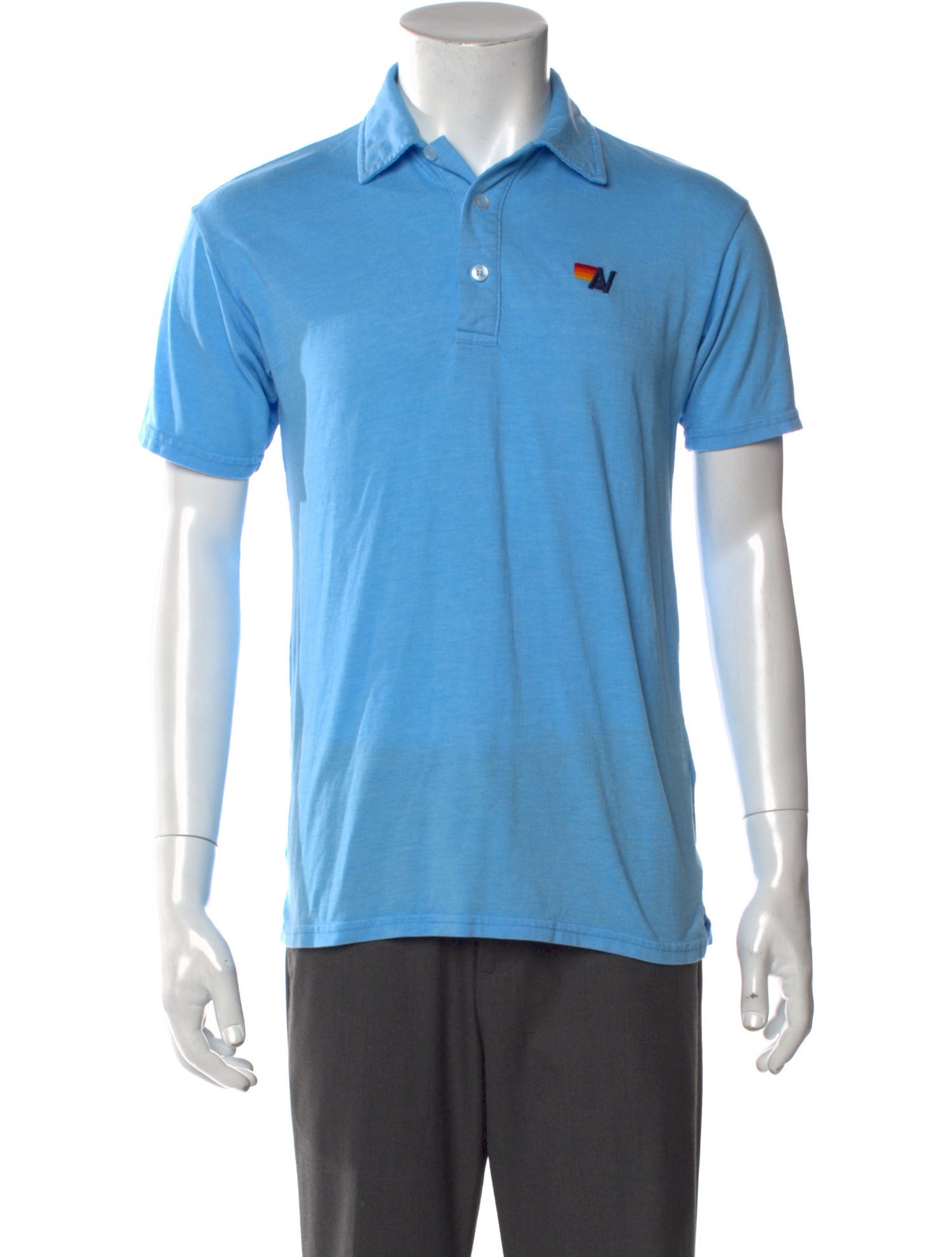 Aviator Nation Collar Short Sleeve Polo Shirt