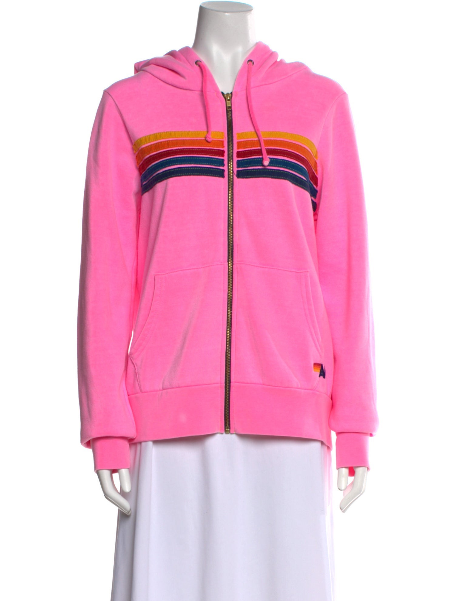 Aviator Nation Graphic Print V-Neck Sweater