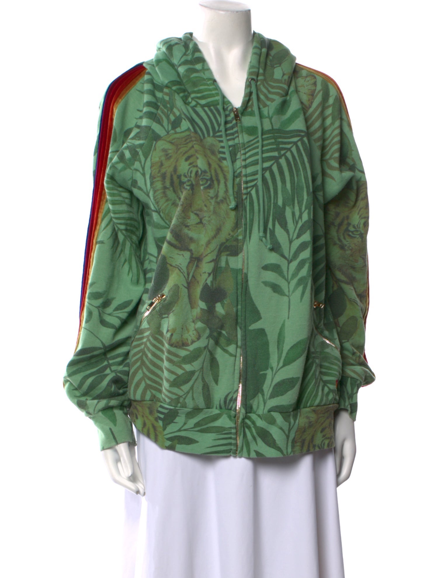 Aviator Nation Printed V-Neck Sweater