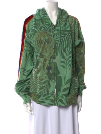 Aviator Nation Printed V-Neck Sweater