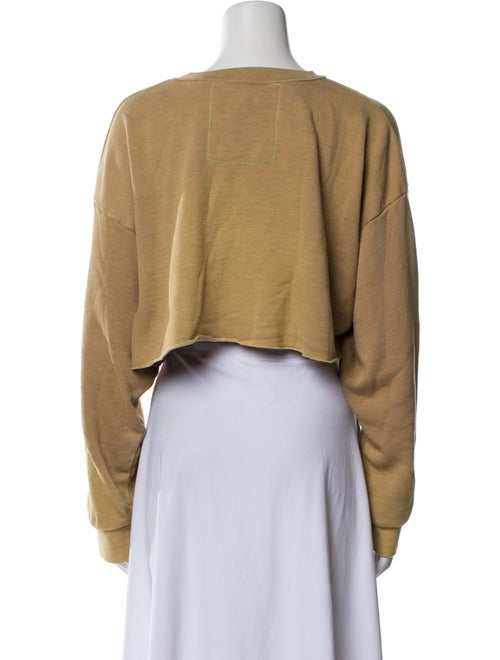 Aviator Nation Graphic Print Crew Neck Crop Top