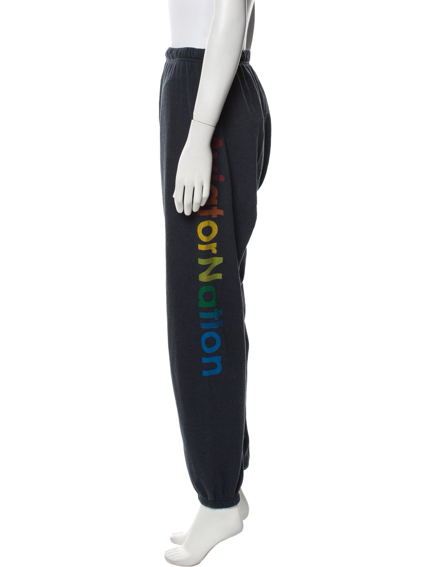 Aviator Nation Graphic Print Embroidered Accent Sweatpants
