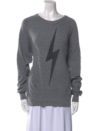 Aviator Nation Bateau Neckline Long Sleeve Sweatshirt