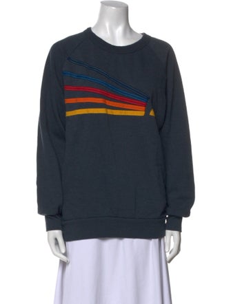 Aviator Nation Graphic Print Crew Neck Sweatshirt