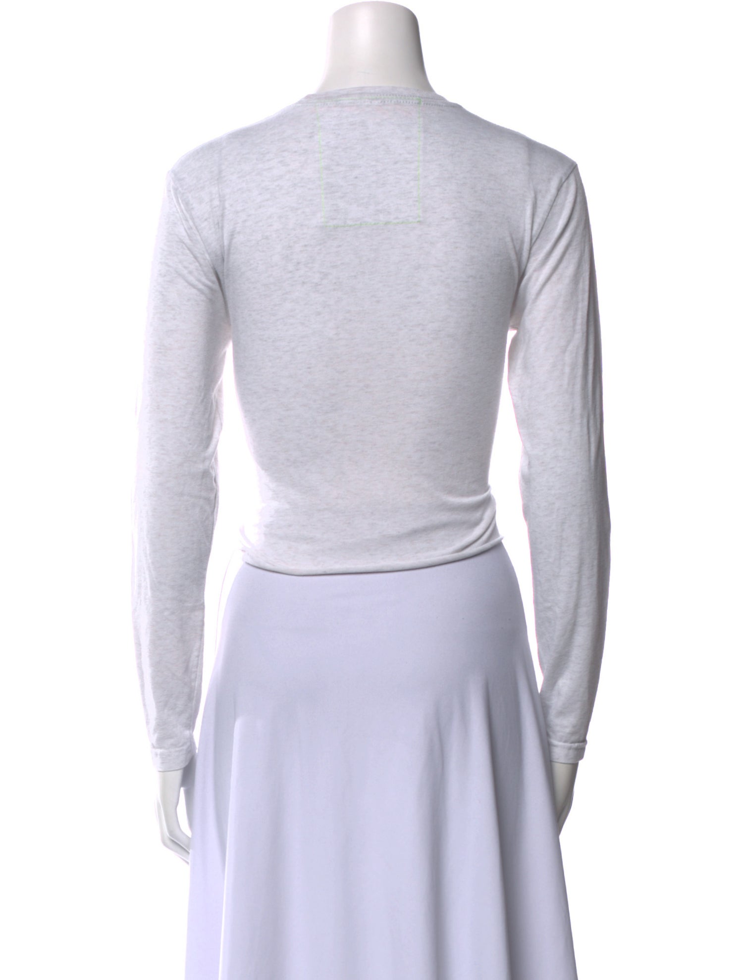 Aviator Nation Graphic Print Crew Neck Crop Top