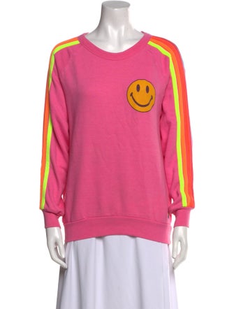 Aviator Nation Graphic Print Scoop Neck Sweatshirt