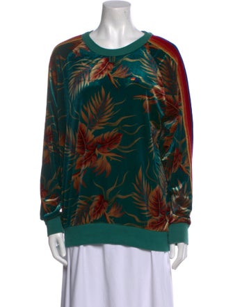 Aviator Nation Printed Scoop Neck Sweatshirt