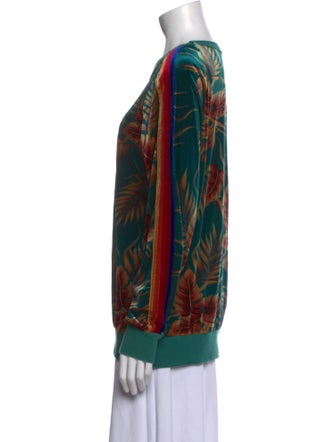 Aviator Nation Printed Scoop Neck Sweatshirt