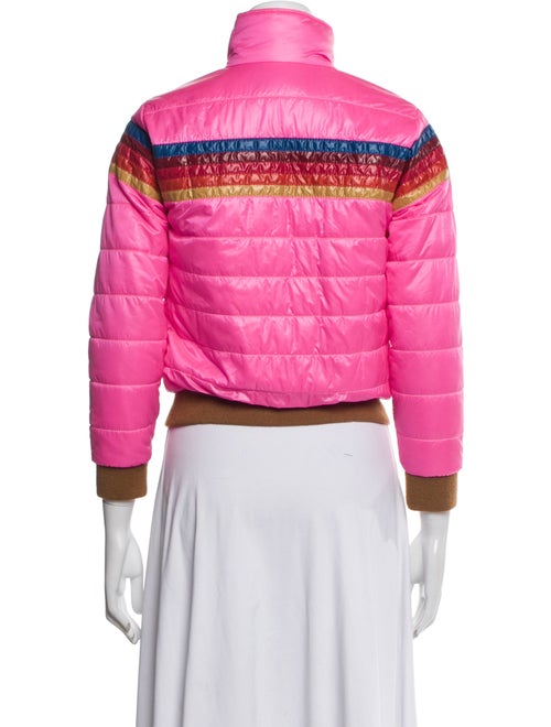 Aviator Nation Nylon Striped Bomber Jacket