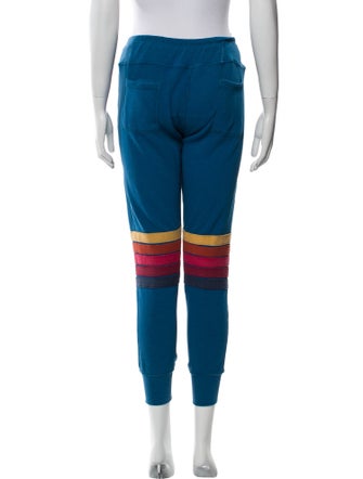 Aviator Nation Striped Embroidered Accent Sweatpants