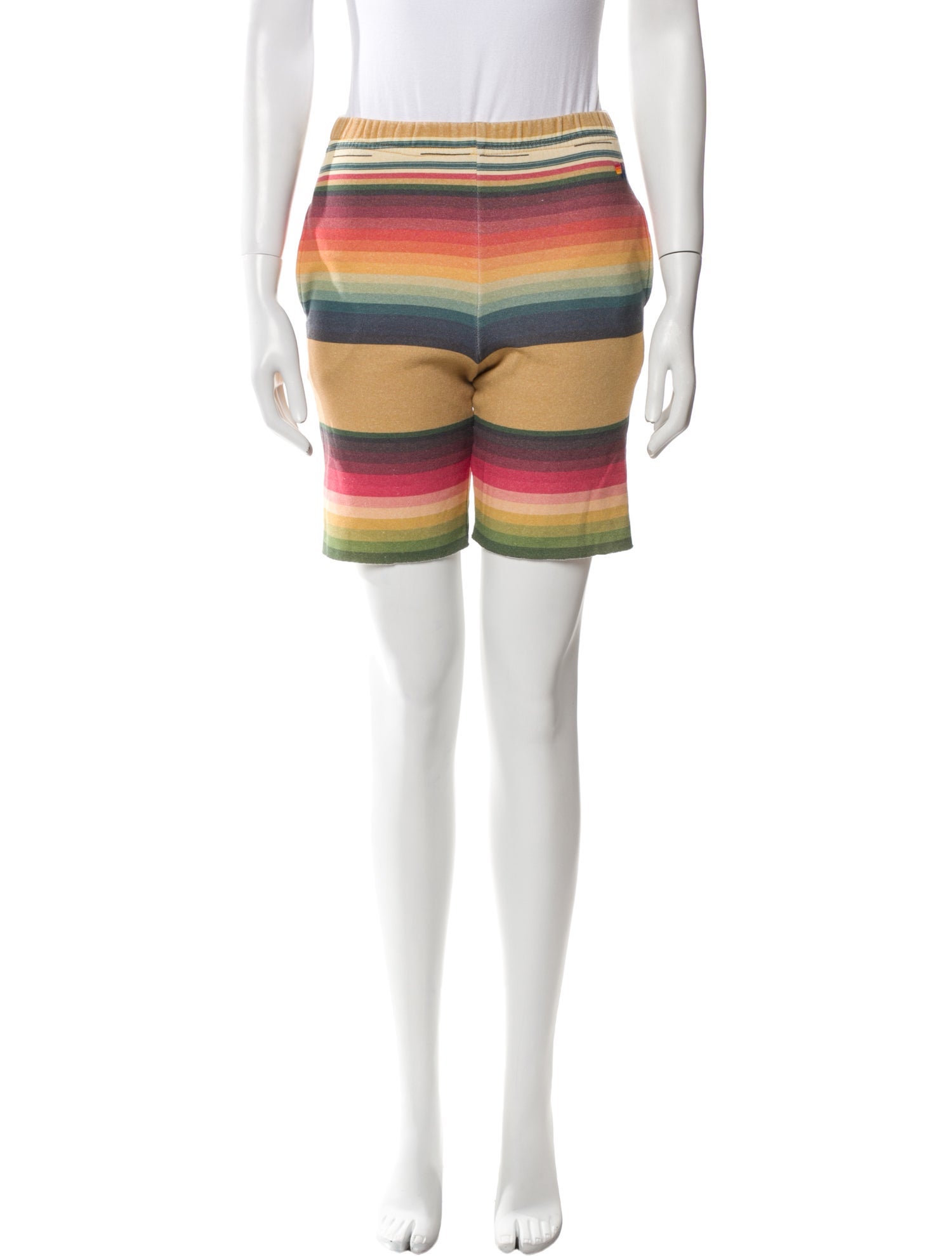 Aviator Nation Striped Mini Shorts