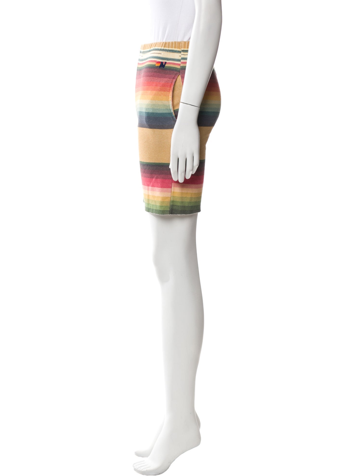 Aviator Nation Striped Mini Shorts
