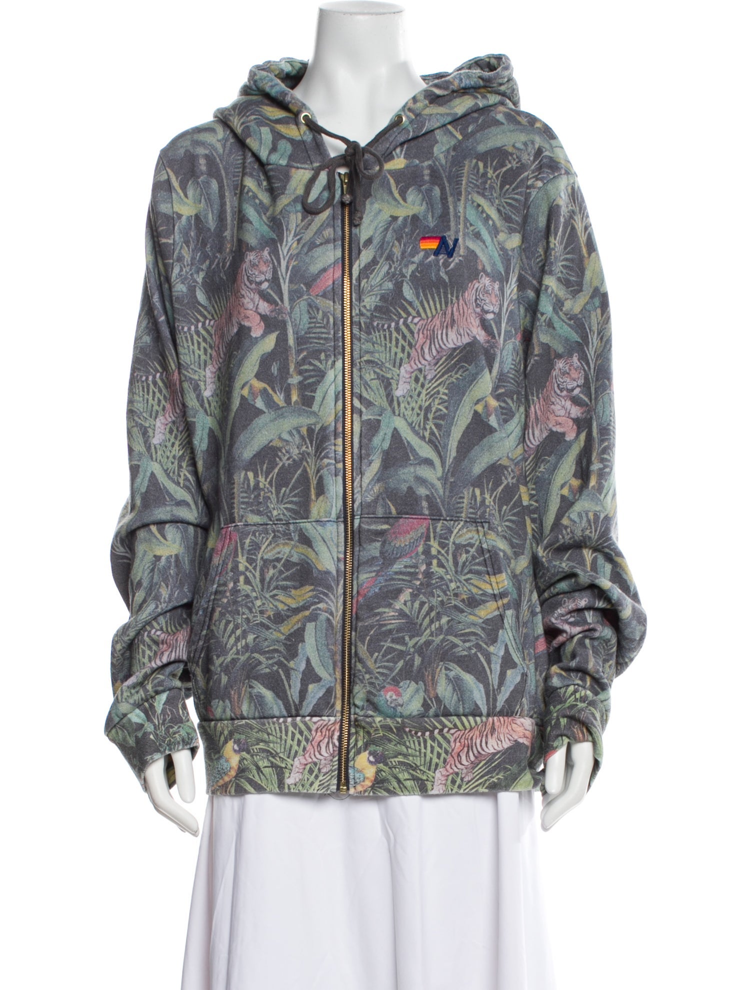 Aviator Nation Printed Crew Neck Sweater