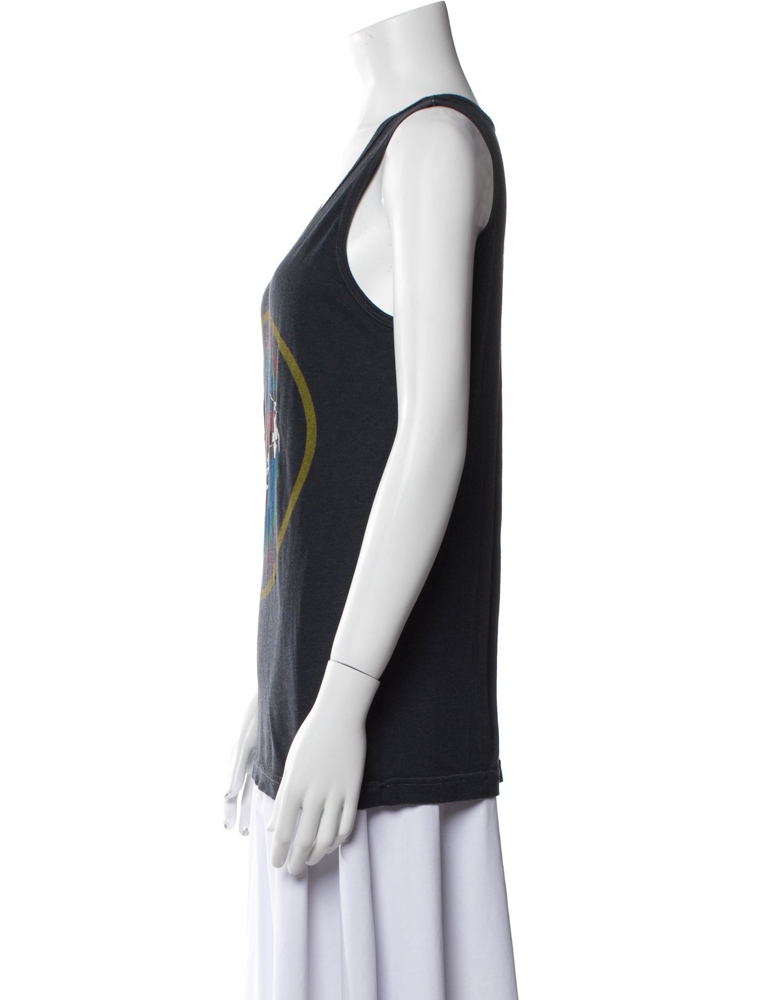 Aviator Nation Graphic Print Scoop Neck Top