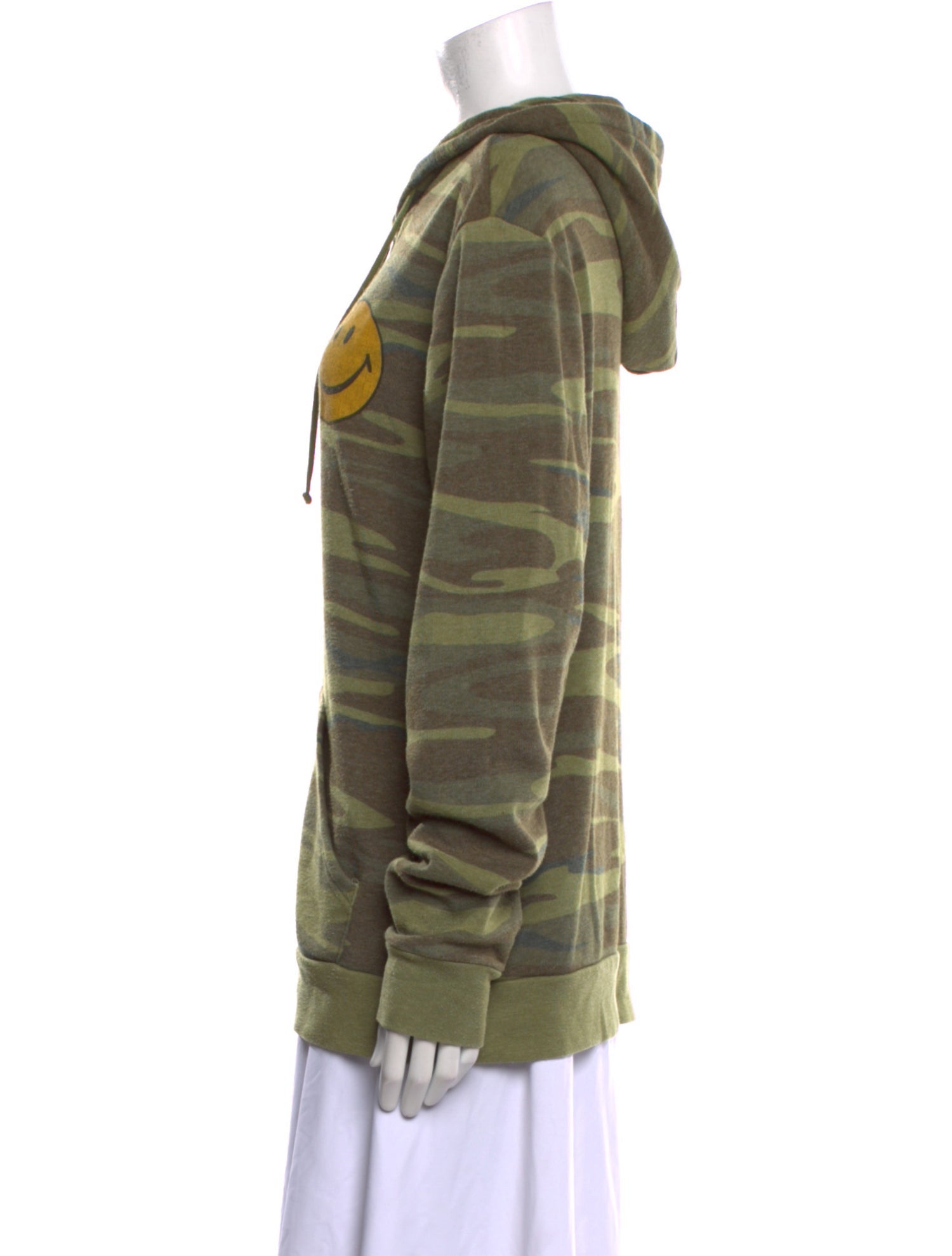 Aviator Nation Camouflage Print Crew Neck Sweatshirt