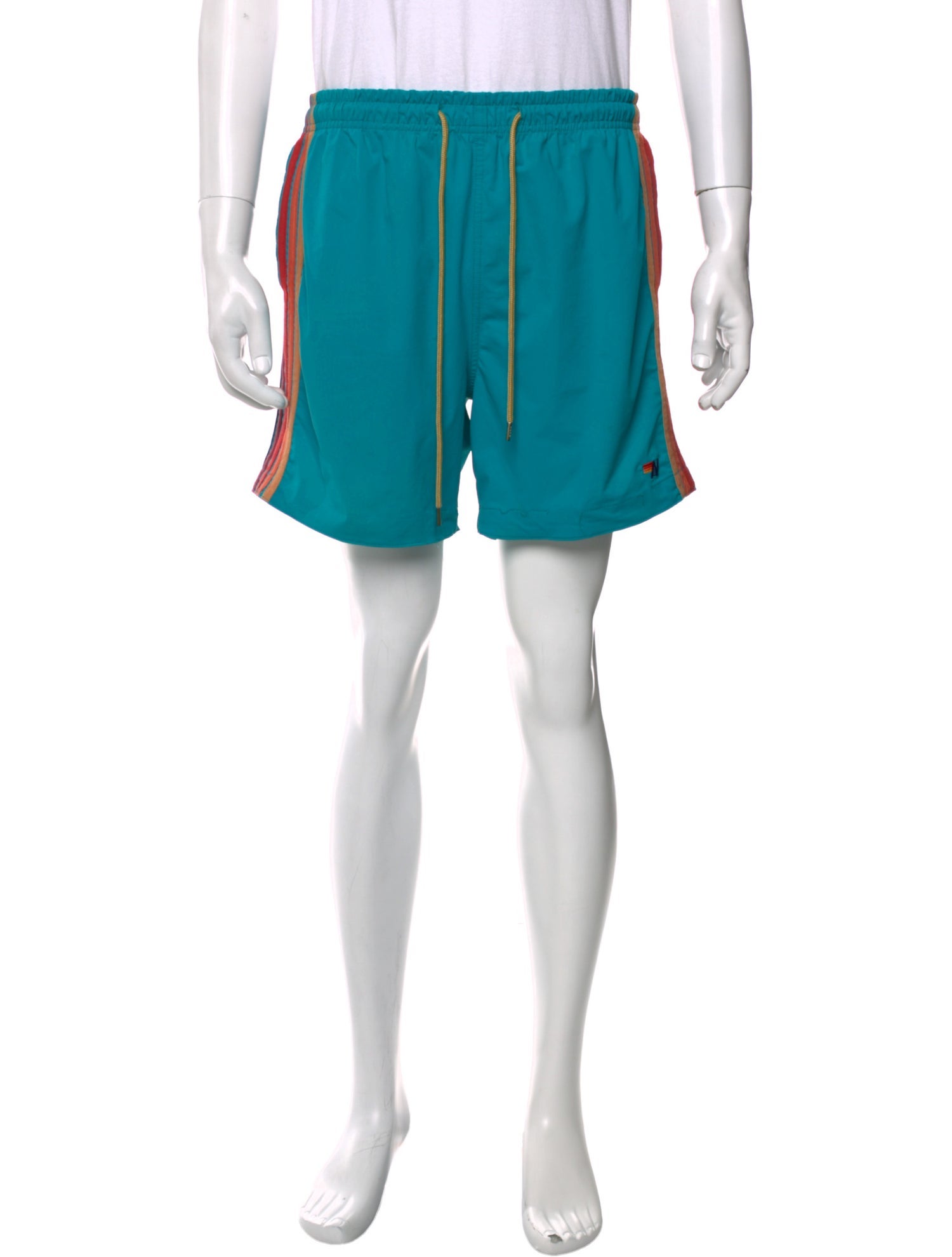 Aviator Nation Striped Swim Trunks