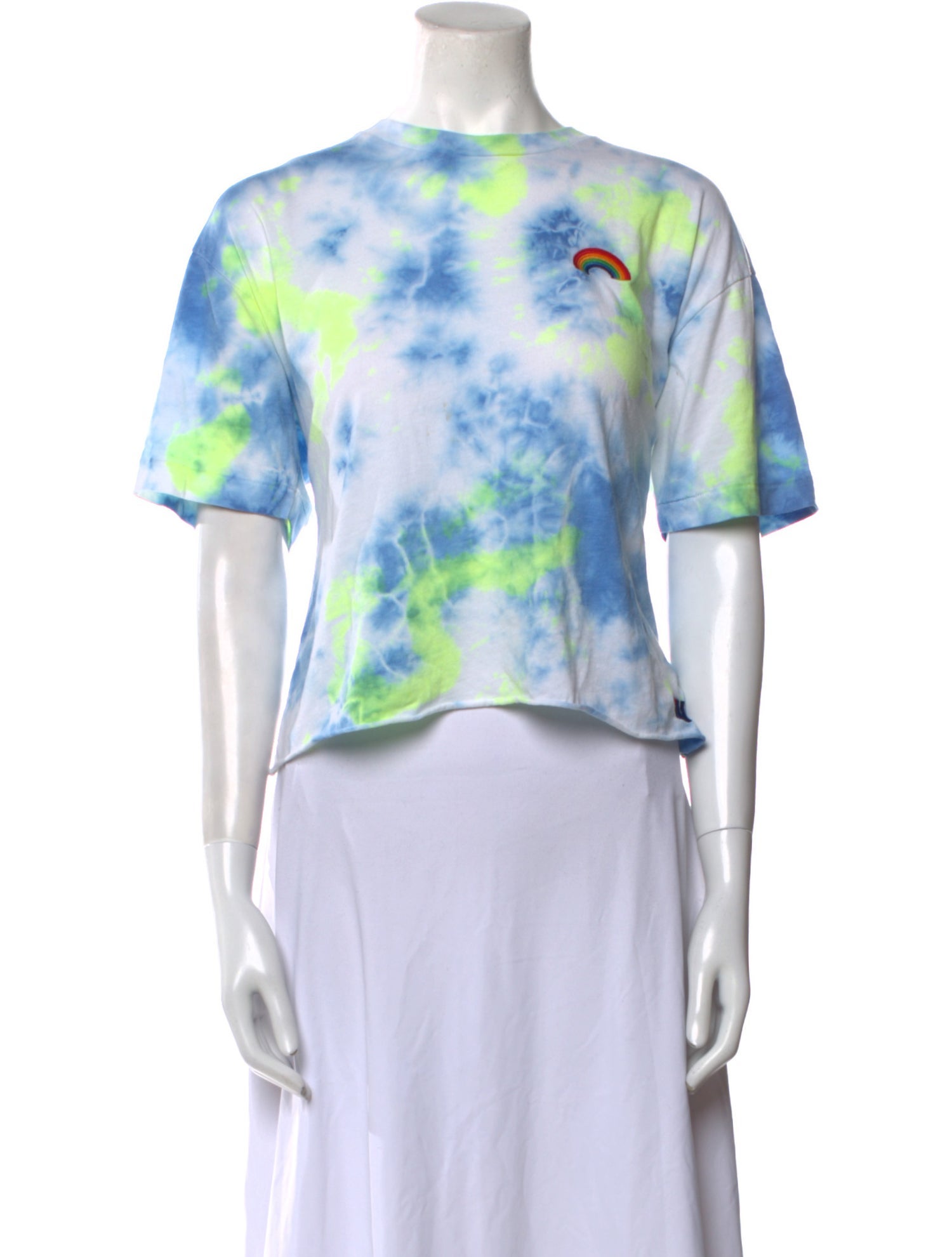 Aviator Nation Tie-Dye Print Bateau Neckline T-Shirt