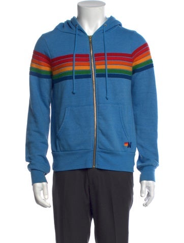 Aviator Nation Knitwear Striped V-Neck Sweater S