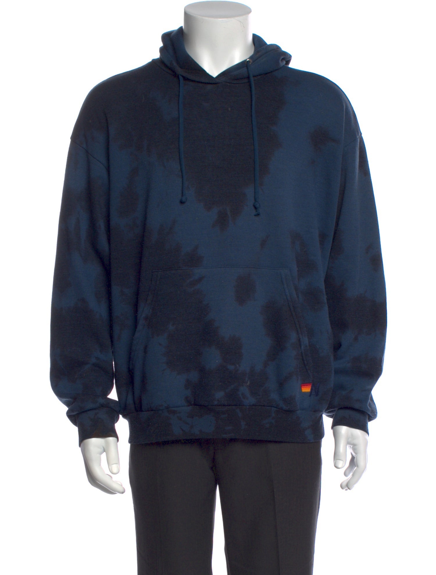 Aviator Nation Tie-Dye Print Crew Neck Hoodie