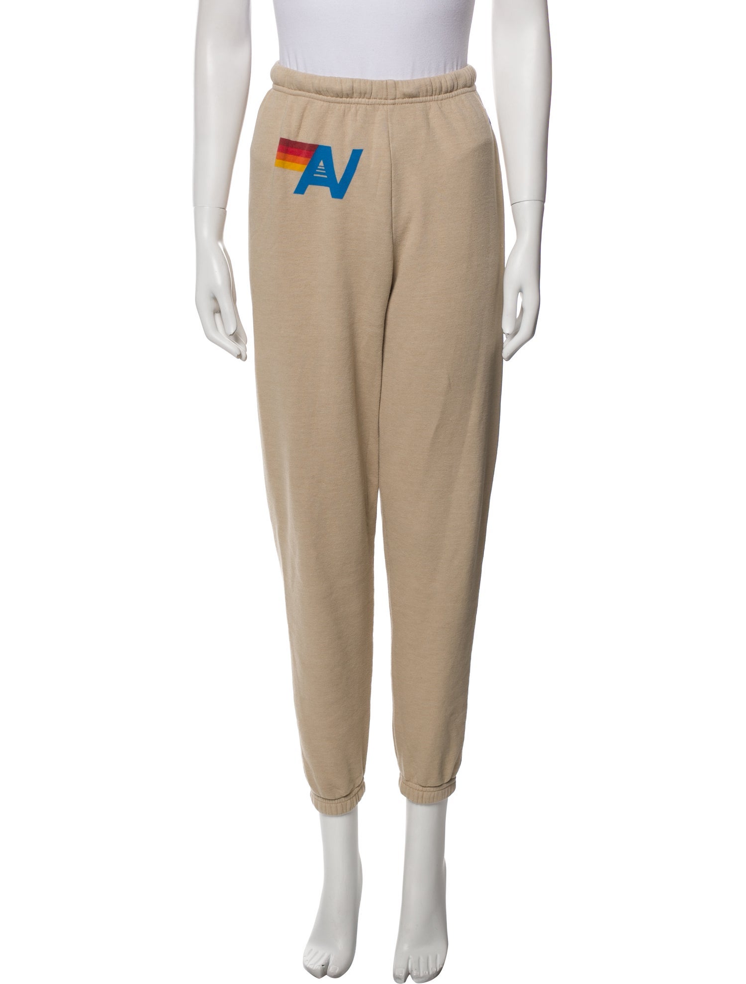 Aviator Nation Graphic Print Embroidered Accent Sweatpants