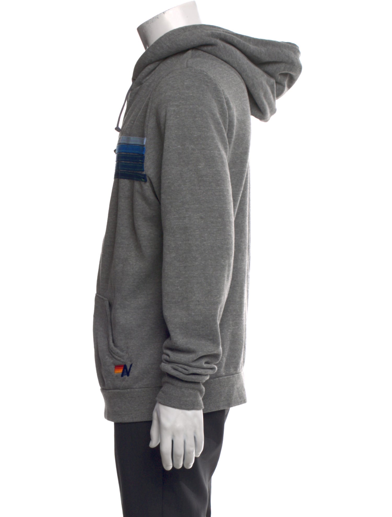 Aviator Nation Striped Crew Neck Hoodie