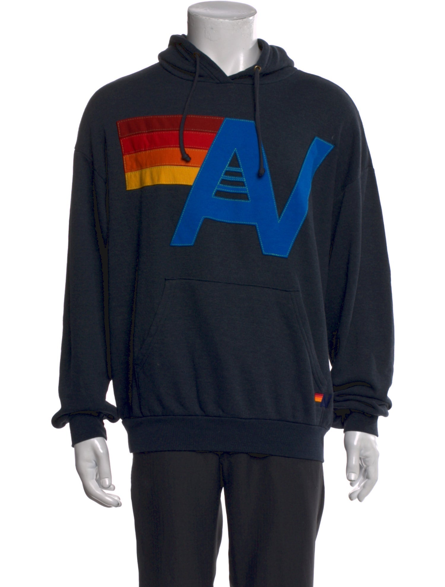 Aviator Nation Graphic Print Crew Neck Hoodie