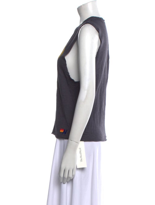 Aviator Nation Graphic Print Crew Neck Top