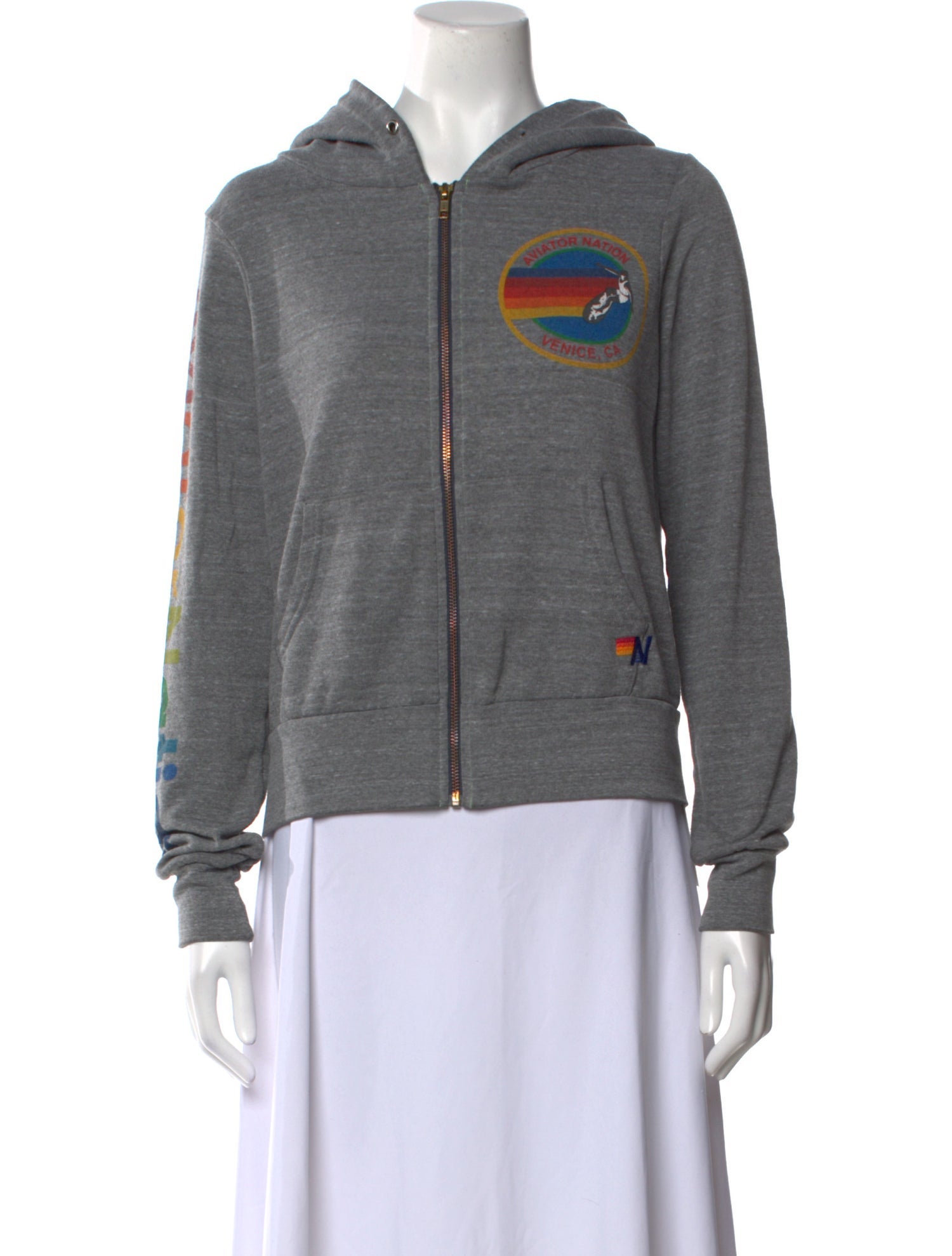 Aviator Nation Graphic Print Crew Neck Sweatshirt