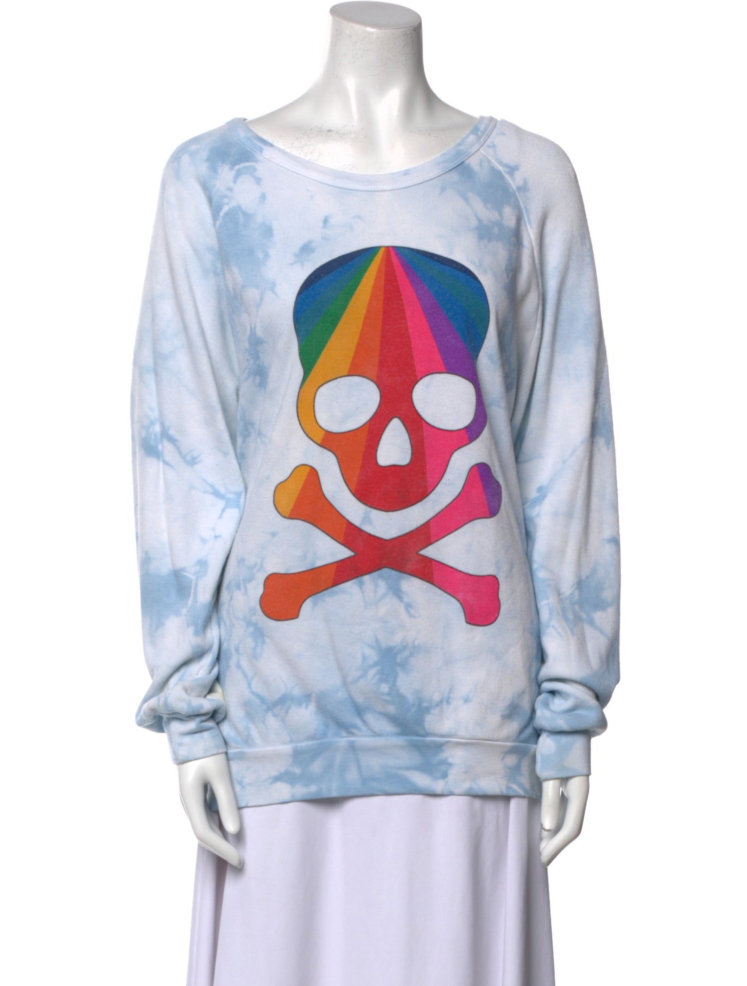 Aviator Nation Printed Scoop Neck Sweatshirt