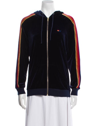 Aviator Nation Striped Bomber Jacket