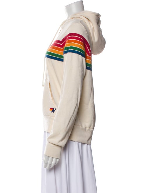 Aviator Nation Striped Crew Neck Sweatshirt