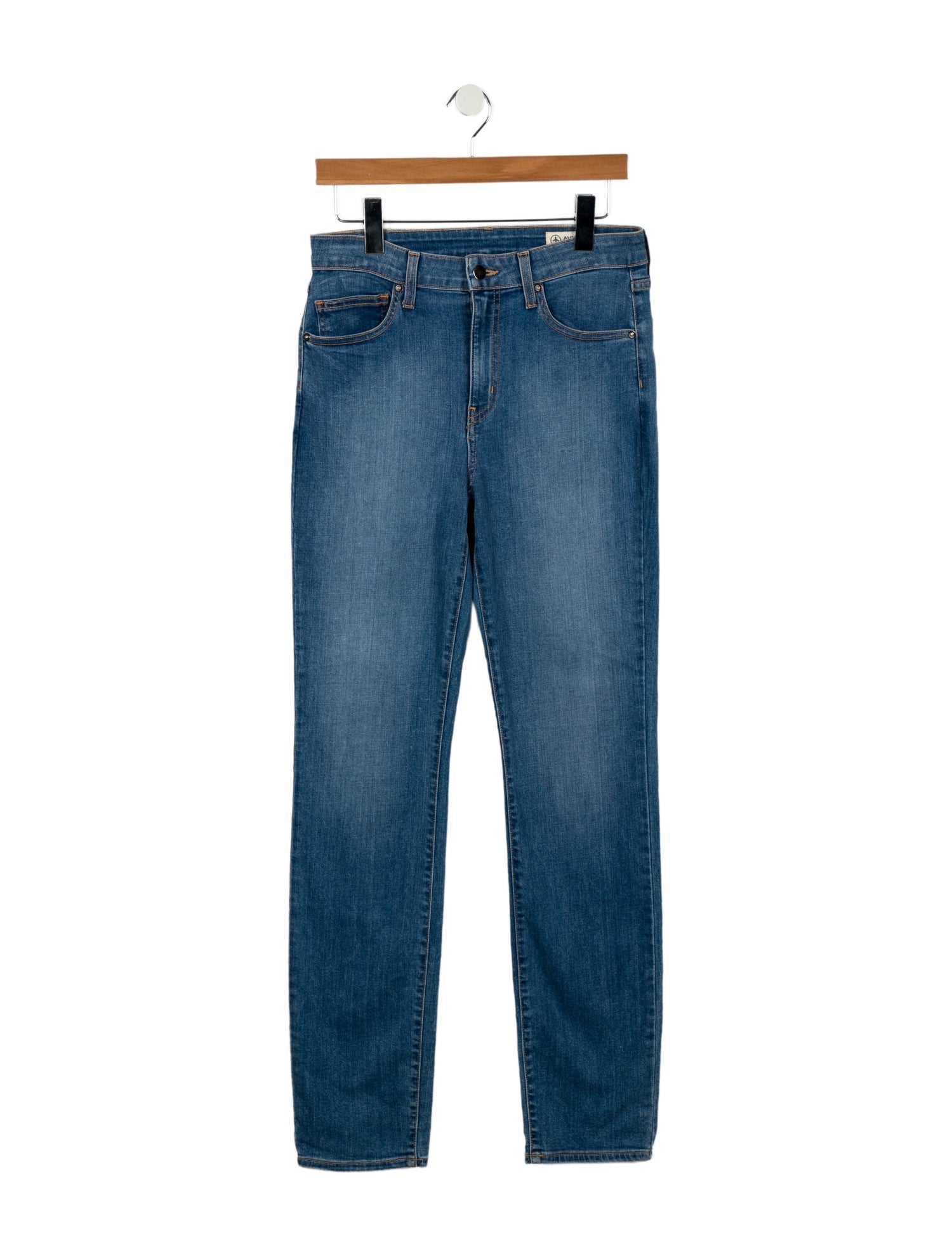 Aviator Nation High-Rise Straight Leg Jeans
