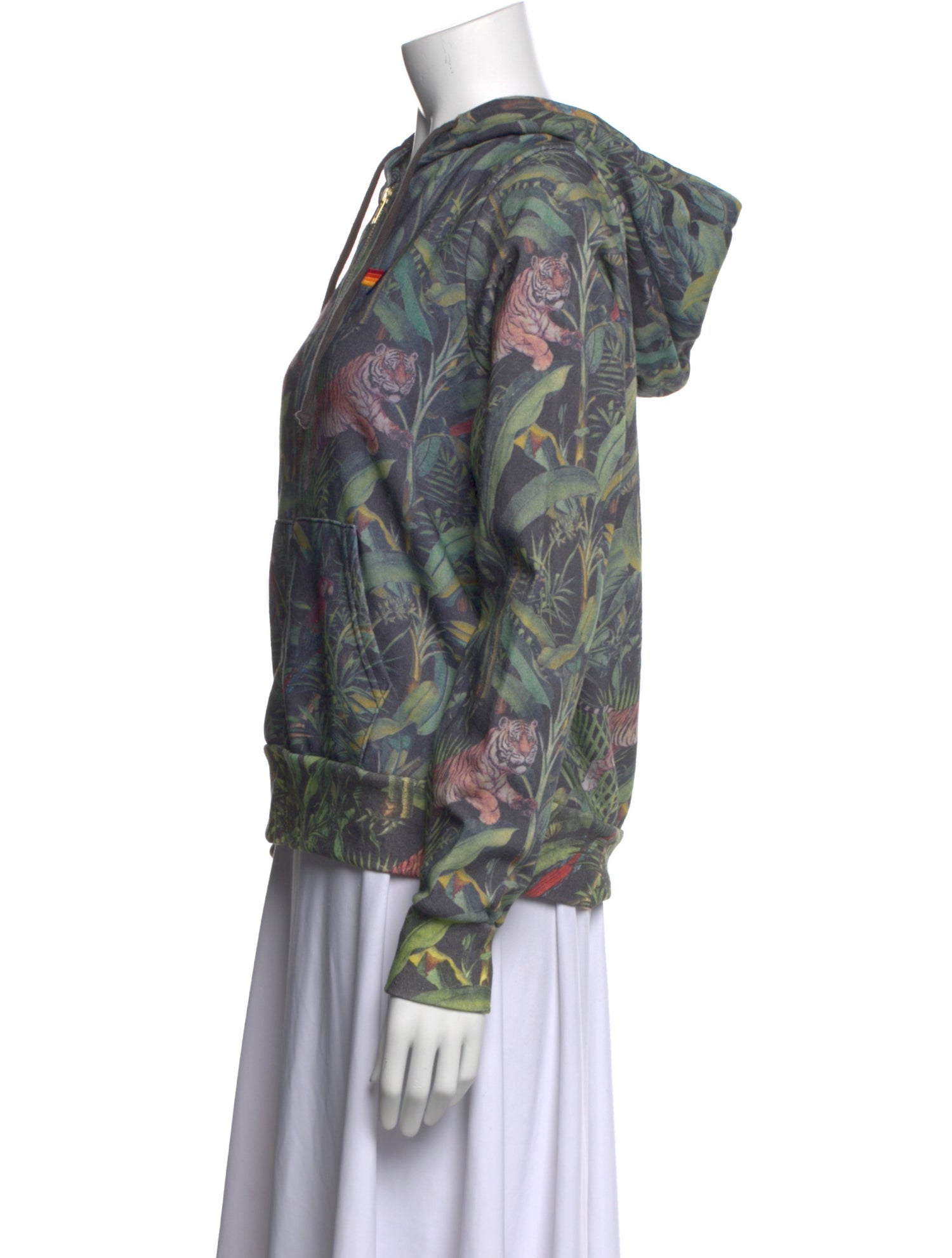 Aviator Nation Printed V-Neck Hoodie