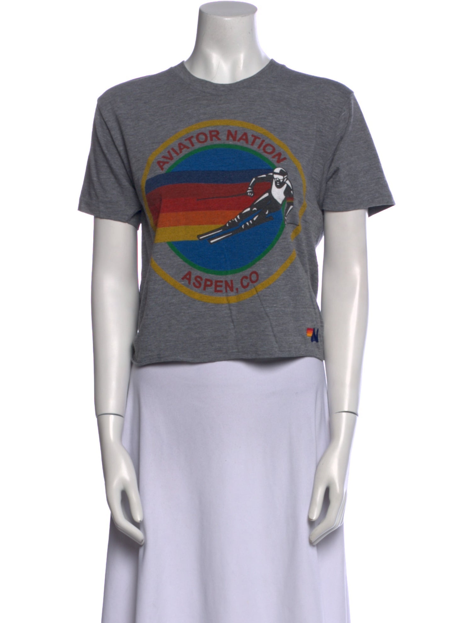 Aviator Nation Graphic Print Crew Neck T-Shirt