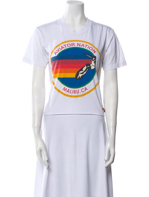 Aviator Nation Graphic Print Crew Neck T-Shirt