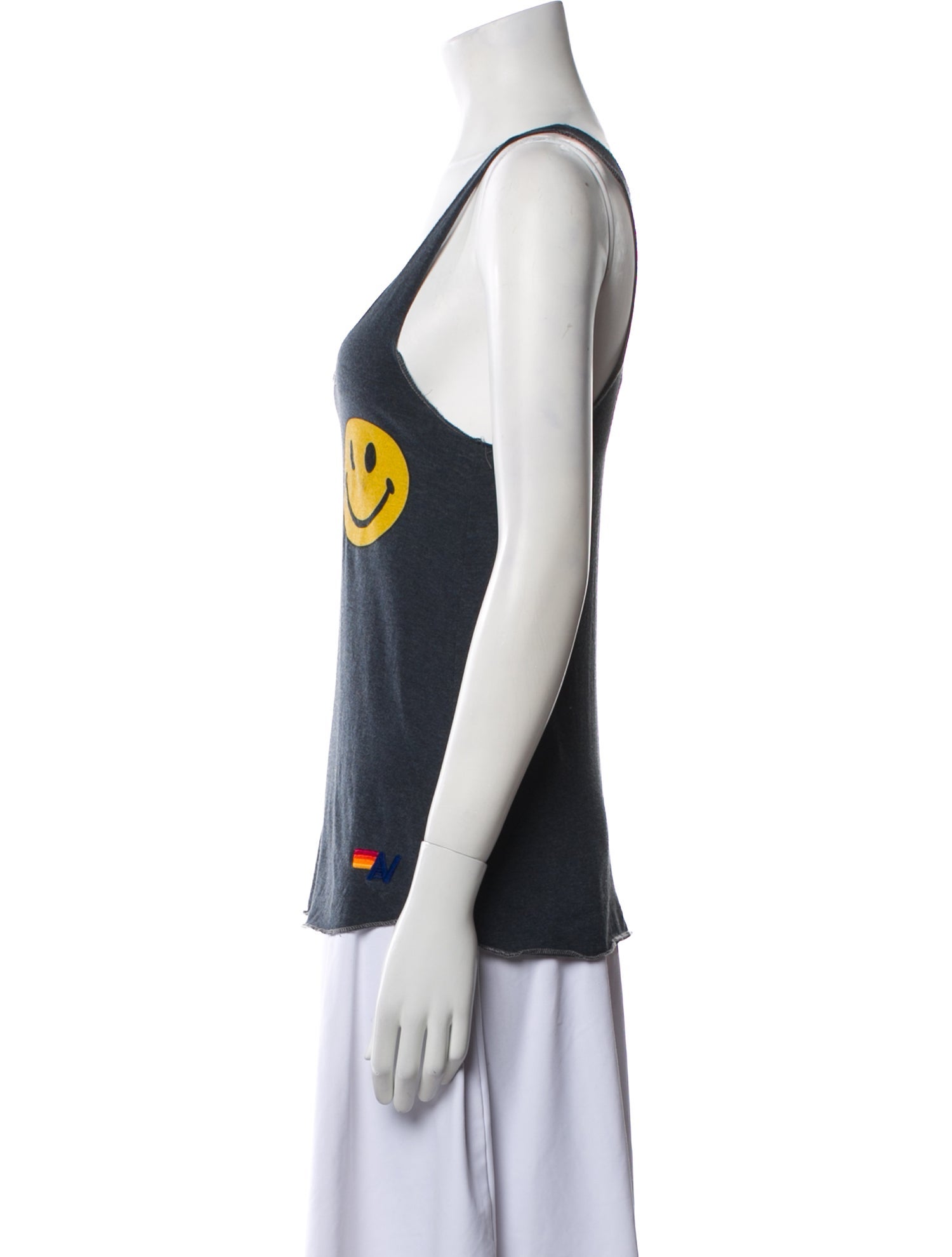 Aviator Nation Graphic Print Scoop Neck Top