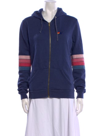 Aviator Nation Graphic Print Crew Neck Hoodie