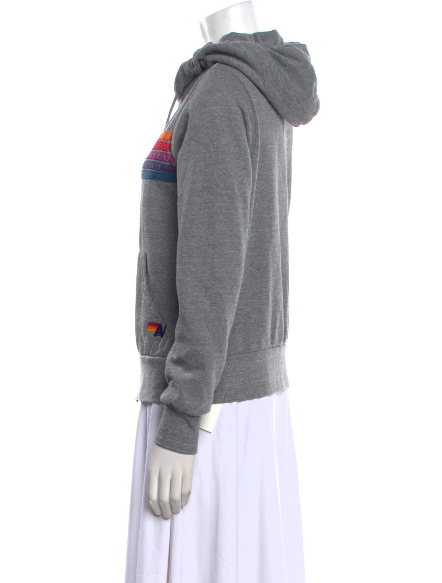 Aviator Nation Striped Crew Neck Sweatshirt