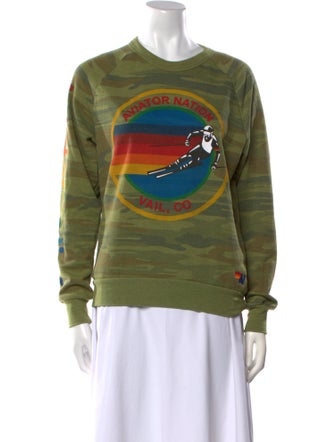 Aviator Nation Graphic Print Crew Neck Sweatshirt