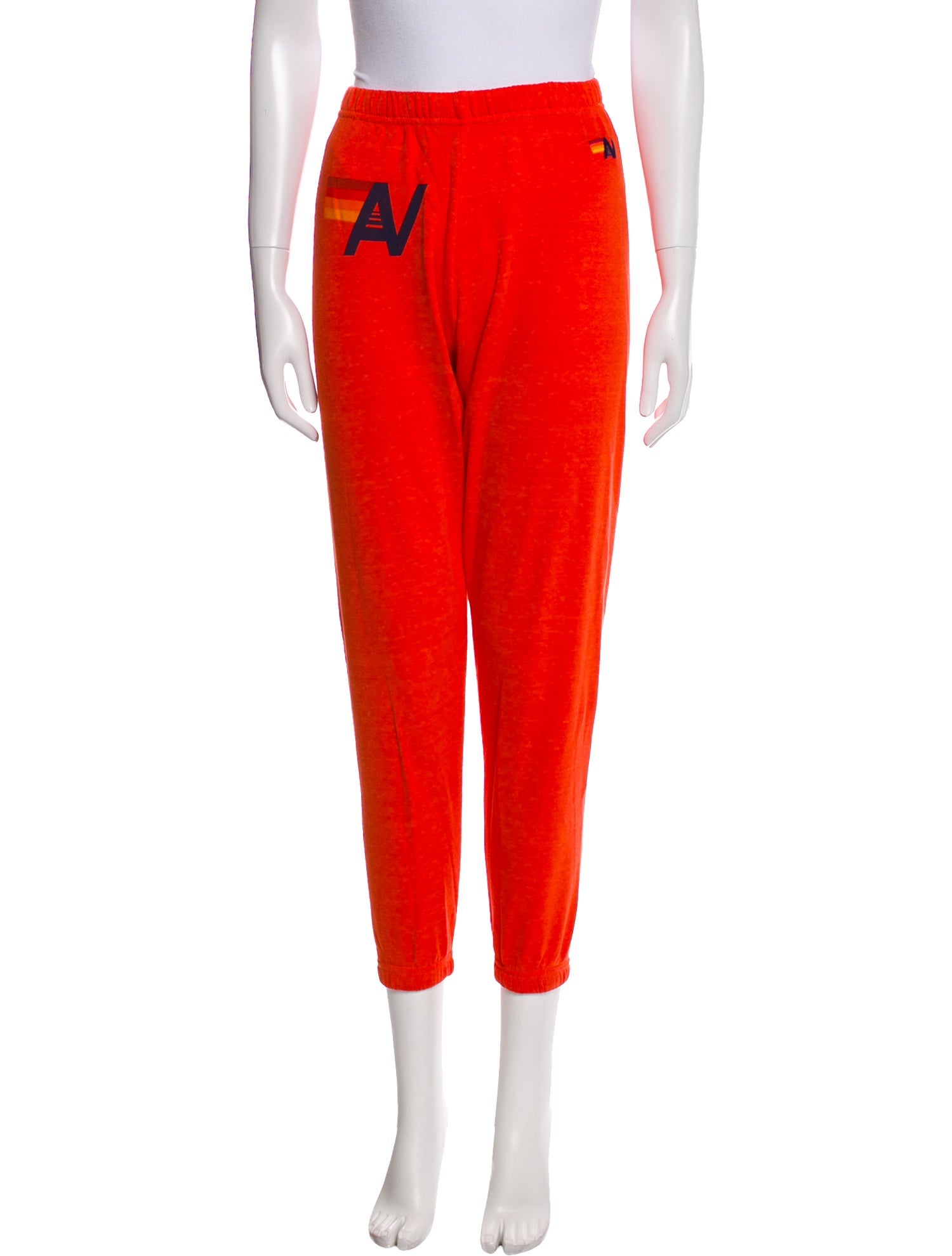 Aviator Nation Graphic Print Embroidered Accent Sweatpants