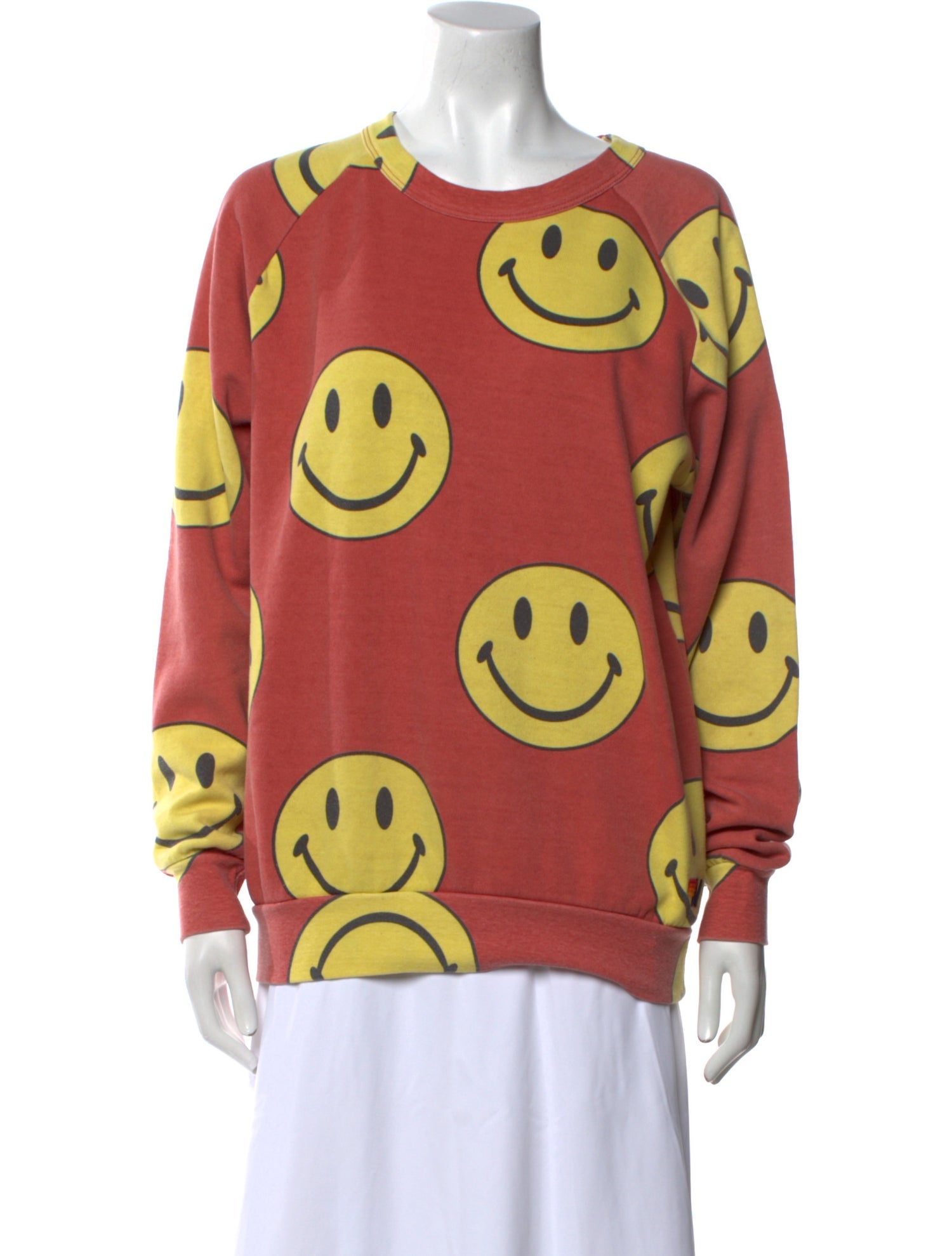 Aviator Nation Printed Crew Neck Sweatshirt