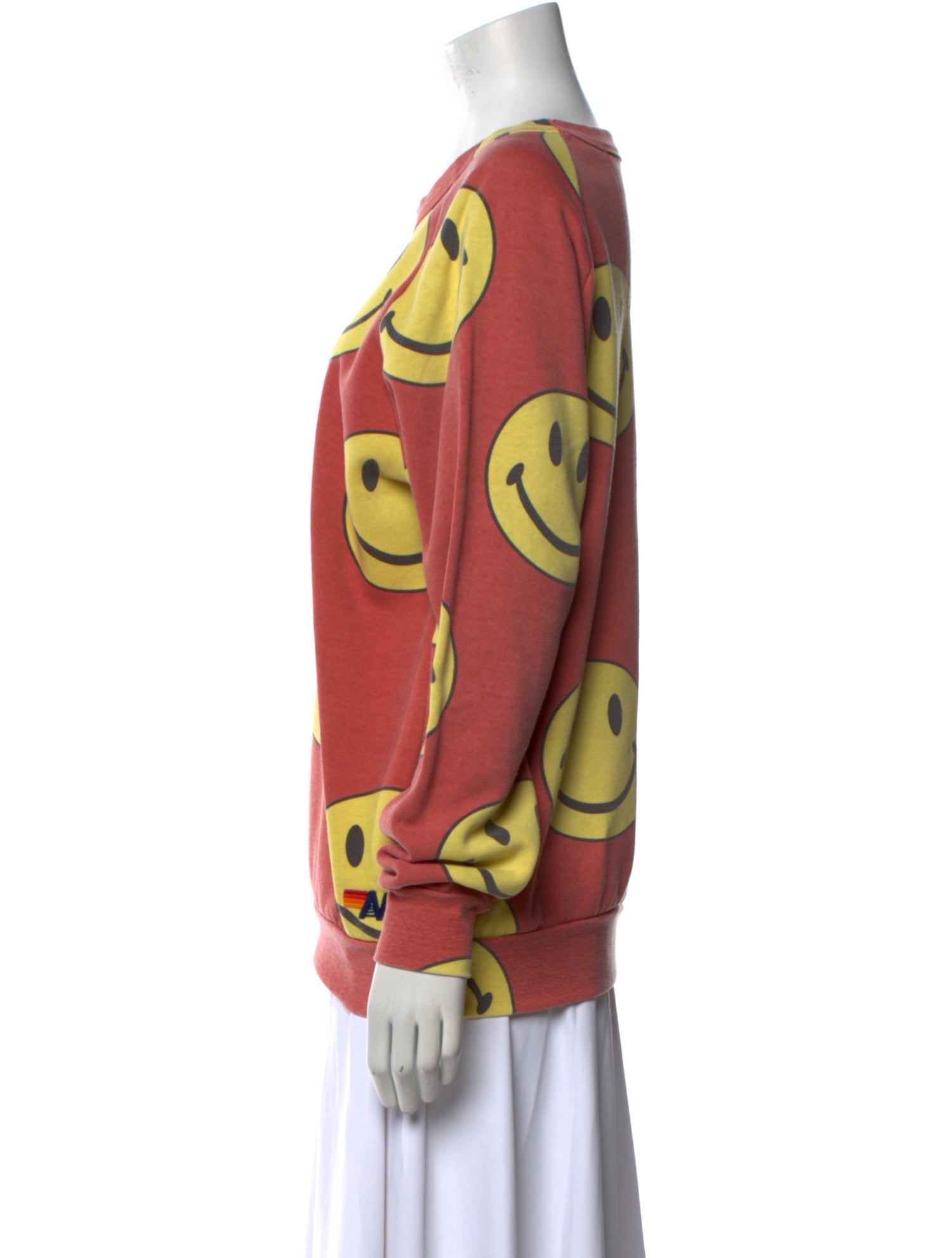 Aviator Nation Printed Crew Neck Sweatshirt