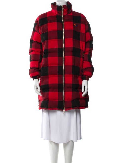 Aviator Nation Plaid Print Coat