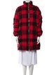 Aviator Nation Plaid Print Coat